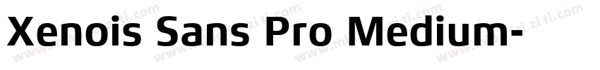 Xenois Sans Pro Medium字体转换